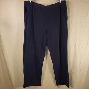 Women's Appleseed's Navy Track Pants - XL/1X